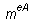 `^`(m, eA)