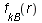 f[kB](r)