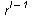 `^`(r, `+`(l, `-`(1)))