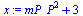 `+`(`*`(`^`(mP_P, 2)), 3)