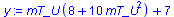 `+`(`*`(mT_U, `*`(`+`(8, `*`(10, `*`(`^`(mT_U, 2)))))), 7)